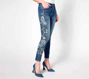 Nuevos Jeans Driftwood Jackie Ajustados Jean Azul Campana Flor Talla Grande 18 A631271 - Imagen 1 de 6