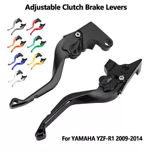 Palancas de freno de embrague ajustables para YAMAHA YZF-R1 2009-14 CNC mecanizadas diseño 3D - Imagen 1 de 26