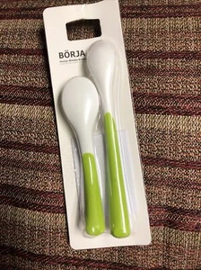 IKEA Borja Spoons 2 Pack - Infant Baby Toddler Feeding Spoon - NEW in Package - Picture 1 of 3