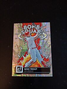 2021 Panini Mike Trout Bomb Squad Insert, Beautiful Card. Mint Too Gem Condition