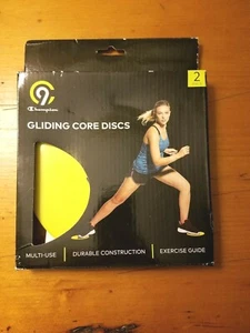 (New) 2 Exercise Gliding Core Discs Fitness Slider Sport Full Body Workout - Picture 1 of 3