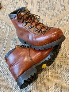 Dexter Leather Mountaineering Boots Vintage w/ Vibram Lug Soles 8M Made In USA - Picture 1 of 10