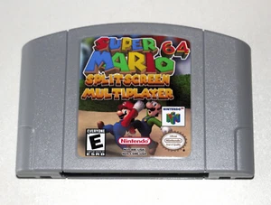 Super Mario 64 Splitscreen Multiplayer English Game For N64 NTSC-U/C US Canada - Picture 1 of 2