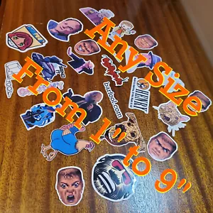 Adesivi personalizzati QUALSIASI DIMENSIONE, Barfool ~ Crea il tuo telefono foto testo vinile laptop - Foto 1 di 6