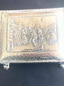 UK CHESTER REPUSHED SILVER BOX Nathan & Hayes - Photo 1 sur 3