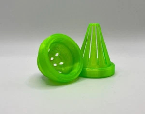 2Pcs Aquarium Cone Feeder, White Worm Bloodworm Floating Dispenser, Fish Tank UK - Picture 1 of 8