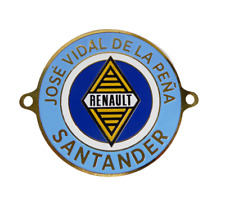 Plaque de calandre émaillée 75mm Badge Automobile Renault Santander - 29