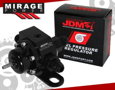 Fuel Pressure Regulator CNC Aluminum PSI Adjustable High Pressure Anodized Black Foto 1 de 4