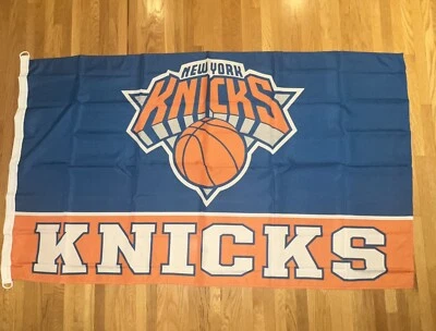 New York Knicks 3x5 ft Flag Banner NBA Basketball Indoor Outdoor - Image 1 of 4