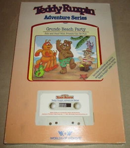Teddy Ruxpin Adventure Series - Grundo Beach Party - Book and Cassette Tape - Picture 1 of 4