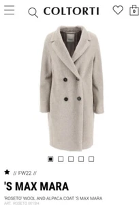 S Max Mara Alpaca and wool coat Retail: 1765 NWT - Picture 1 of 7