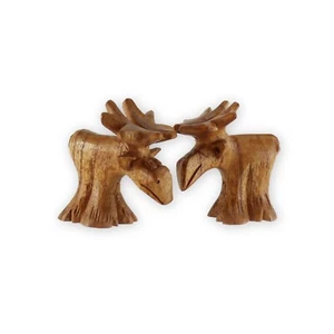 Budawi® Elch aus Holz ca. 6 cm hoch Elchfigur Elch Figur Skulptur Holzfigur - Bild 1 von 4