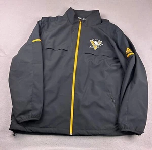 Pittsburgh Penguins Jacket Mens 2XL Black Full Zip NHL Hockey Long Sleeves - Picture 1 of 11