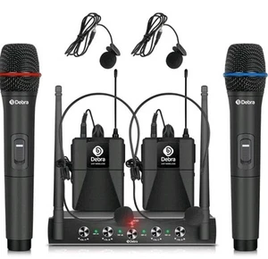 Debra Audio Pro UHF kabelloses Mikrofonsystem AU400 2 Mikrofone neu im Karton - Bild 1 von 4