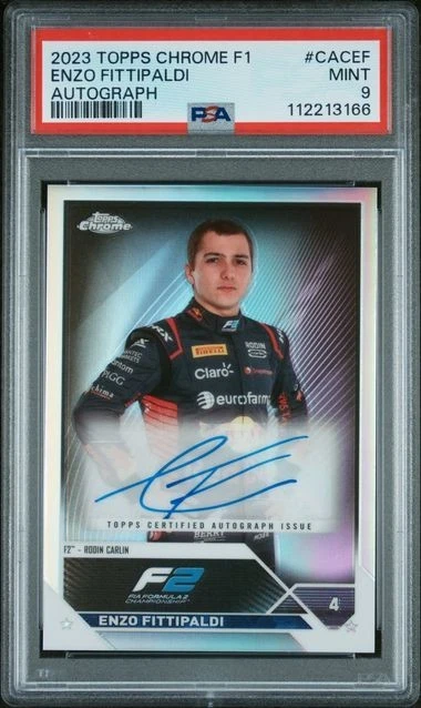 2023 TOPPS CHROME FORMULA 1 CHROME AUTOGRAPHS #CACEF ENZO FITTIPALDI AUTOGRAPH - Image 1 of 2