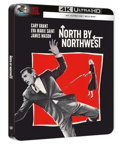 NORTH BY NORTHWEST (1959) - 4K UHD STEELBOOK (INCLUDES BLU-RAY) NEW & SEALED - Bild 1 von 1