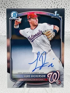 Luke Dickerson 2025 Bowman Chrome 1st Prospect #CPA-LDI RC AUTOMÁTICO - LEER* - Imagen 1 de 10