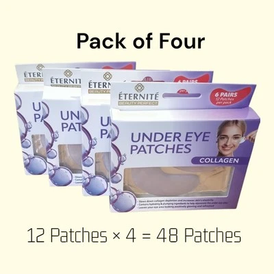 Eternite Under Eye Patches Collagen, 6 pairs  (pack of 4) B99/C.IF/D.BD/25 - Image 1 of 4