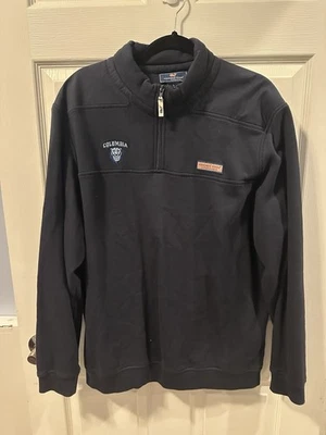 Sudadera Vineyard Vines Columbia University Cuarto Cremallera Azul Marino Grande Foto 1 de 4