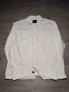 Rails Shirt Men’s Size Medium Kerouac Wicker Linen Blend Button Down Shacket - Picture 1 of 9