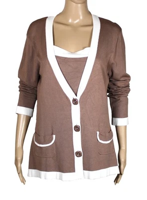 BC Damen SET JACKE MIT TOP in braun GR.  44 - Bild 1 von 2