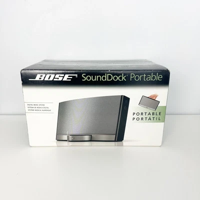 Bose SoundDock Portable Digital Music System Schwarz Silber 043085 NEU Open Box - Bild 1 von 4
