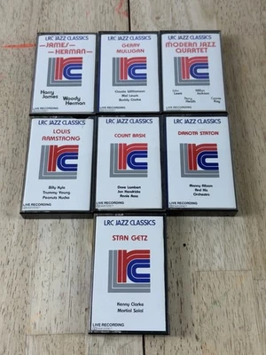 Lot of 7 LRC Jazz Classics Cassette Tapes (Herman, Getz, Louis Armstrong, Basie) Foto 1 de 4