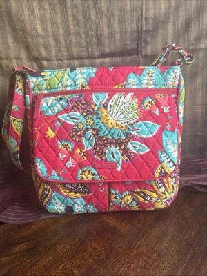 Bolso Bandolera VERA BRADLEY Rumba Acolchado Triple Cremallera Hipster Retirado Nuevo de Lote Antiguo Foto 1 de 4