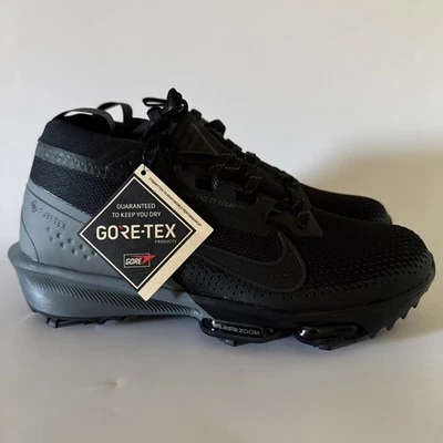 Nike Men’s 9 Infinity Tour 2 GORE-TEX Waterproof Golf Shoes Black FV4897-002 NEW - Image 1 of 4