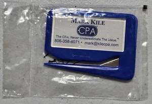 Vintage Advertising Envelope Opener "Mark Kile CPA" - Picture 1 of 3