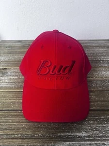 Vintage Y2K Bud Racing NASCAR Hat Red 2003 DP Racing Budweiser Beer One-size - Picture 1 of 7