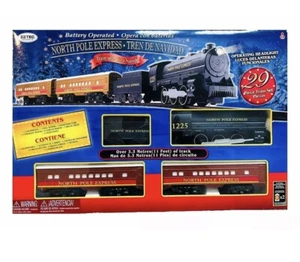 Holiday Time North Pole Express Train Set 29 Pcs - FREE Shipping Santa Delivery? - Picture 1 of 3