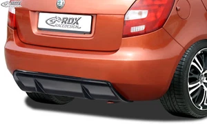 RDX Heckdiffusor für SKODA Fabia 2 5J Heck Ansatz Diffusor ABS schwarz glänzend - Picture 1 of 3