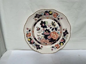 WW17 Vintage Set of 9 Antique Mason's Porcelain Plate 4 Discs Have Some Burises - Picture 1 of 9
