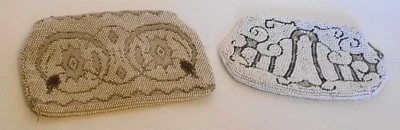 Pair of Vintage White Beaded Purses Made in Czechoslovakia - Image 1 of 4