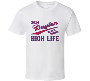 2014 Dayton Flyers High Life Basketball T Shirt - Morgan Miller - Picture 1 of 2