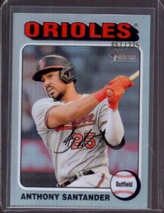 ANTHONY SANTANDER 2024 Topps Heritage High Chrome #9 Silver Refractor #057/225 - Picture 1 of 2