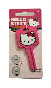 HELLO KITTY Pink Kwikset KW1/KW10 House Key Blank . New Condition - Picture 1 of 1