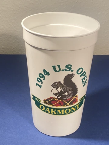 Vtg 1994 US OPEN Plastic Drink Beer Cup Oakmont CC PGA Tour Golf Collectible CB2 Cover