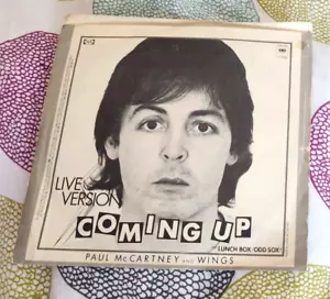 Paul McCartney Coming Up/live version/Lunch Box Odd Sox 1980 canadian single - Picture 1 of 2