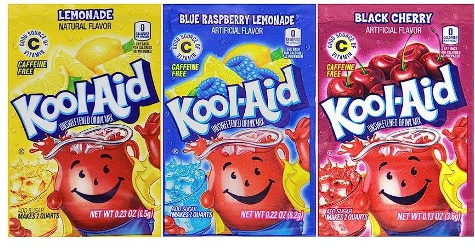 Kool-Aid Soft Drink Mix Variety Pack Blue Raspberry Lemonade Black Cherry 12 Ct - Image 1 of 1