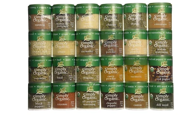 Simply Organic Ultimate Organic Starter Spice Gift Set 24 Piece Assortment - Image 1 of 4
