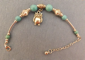 NEW 9-1/2" OWL BRACELET CUTE FREE SHIP IN THE USA - Picture 1 of 4