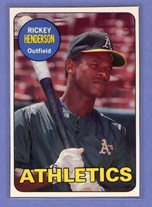 1990 BASEBALL CARD MAGAZINE CARD #BC48 RICKEY HENDERSON OAKLAND ATHLETICS - Picture 1 of 2