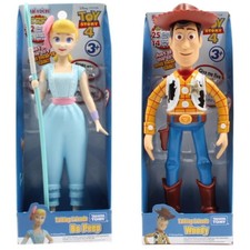 Set of 2 Takara Tomy Disney Toy Story 4 Talking Figure Bo Beep 20cm & Woody 23cm