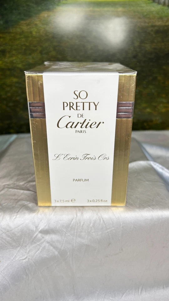CARTIER So Pretty Perfumes - 3 X .25 oz - in jewel case - Collectable