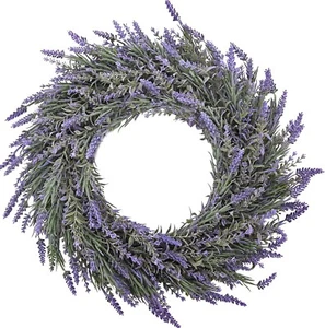 Lavendel Türkranz Kunstblumen Deko Haustür Wand Hochzeit Frühling Deko Sommer - Bild 1 von 6