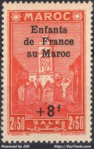 MAROC AU PROFIT DES ENFANTS DE FRANCE N° 203 NEUF ** SANS CHARNIERE - Picture 1 of 2