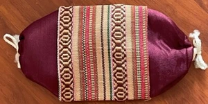 Orientalischer Kissenbezug Kissenhülle Dekokissen Nackenrolle 38x20cm lila/bunt - Bild 1 von 6