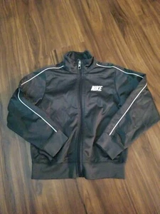 NIKE ZIPUP JACKET BOYS KIDS SIZE 5 DARK GRAY  - Picture 1 of 3